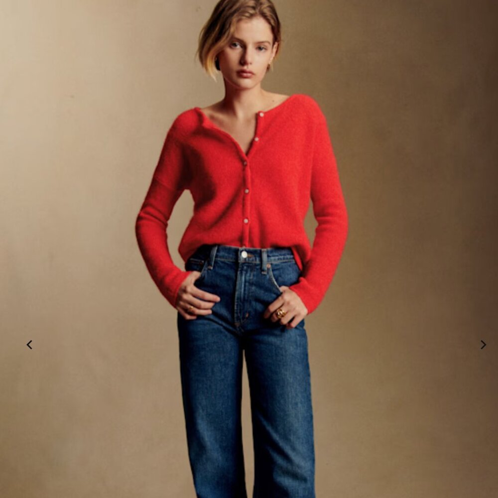 Sezane Sweater | NWOT Sezane Gaspard Cardigan in Red